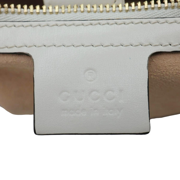 GUCCI Jackie 1961 Small Leather Shoulder Bag Off White 636709