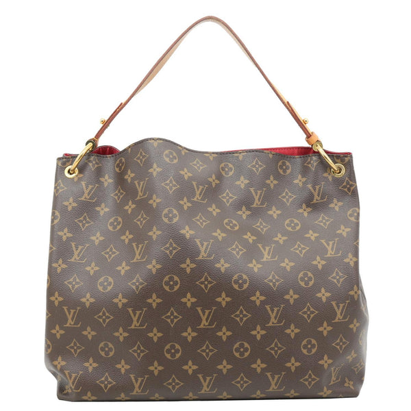LOUIS VUITTON Graceful MM Monogram Canvas Shoulder Bag Brown