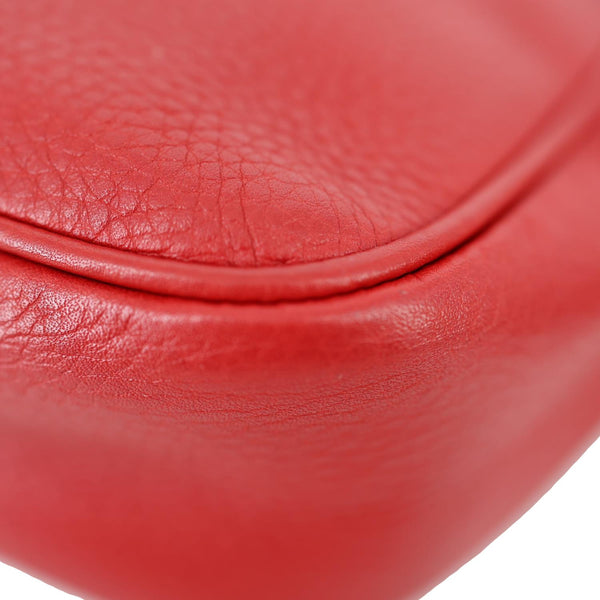 GUCCI Soho Disco Camera Leather Crossbody Bag Red 308364