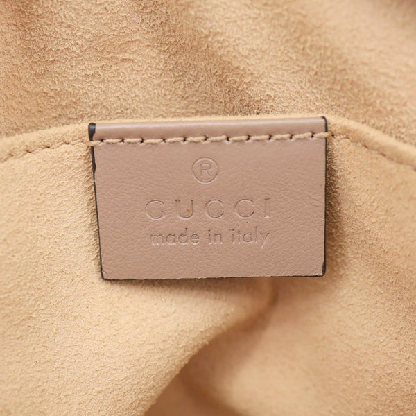 GUCCI GG Marmont Mini Matelasse Leather Crossbody Bag Dusty Pink 448065