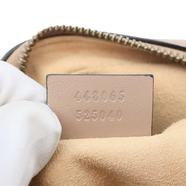 GUCCI GG Marmont Mini Matelasse Leather Crossbody Bag Dusty Pink 448065