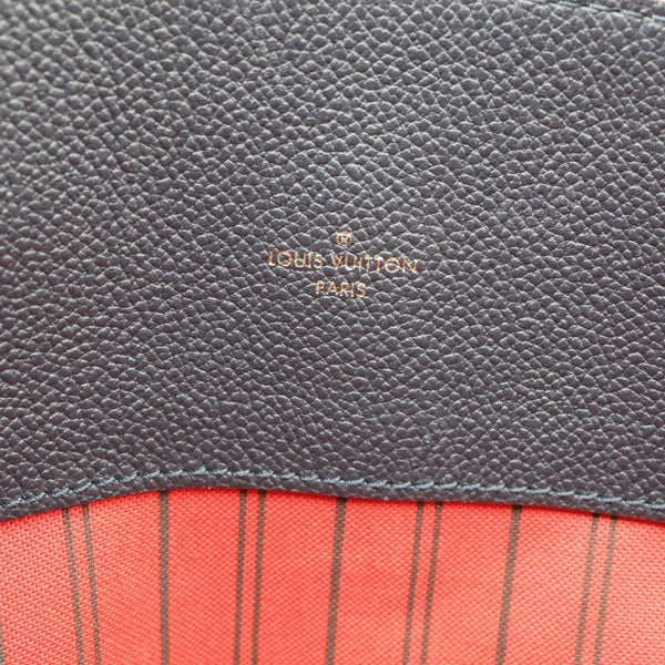 LOUIS VUITTON Melie Empreinte Leather Hobo Shoulder Bag Marine Rouge