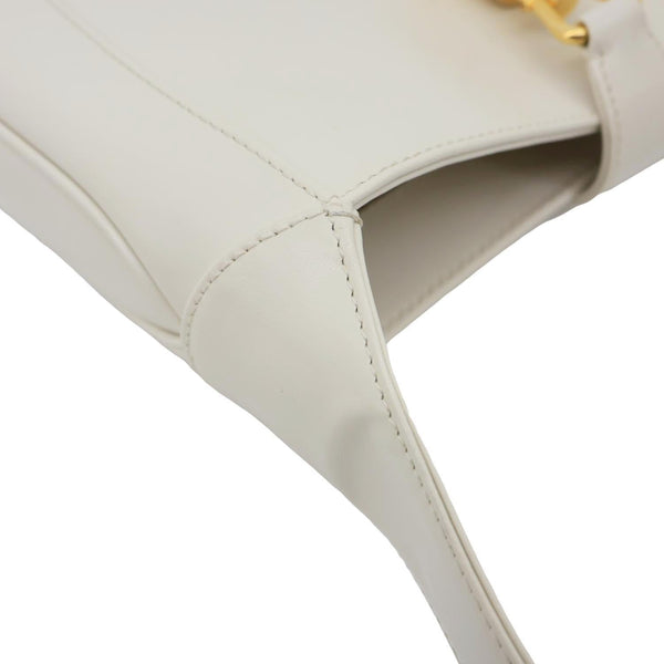 GUCCI Jackie 1961 Small Leather Shoulder Bag Off White 636709
