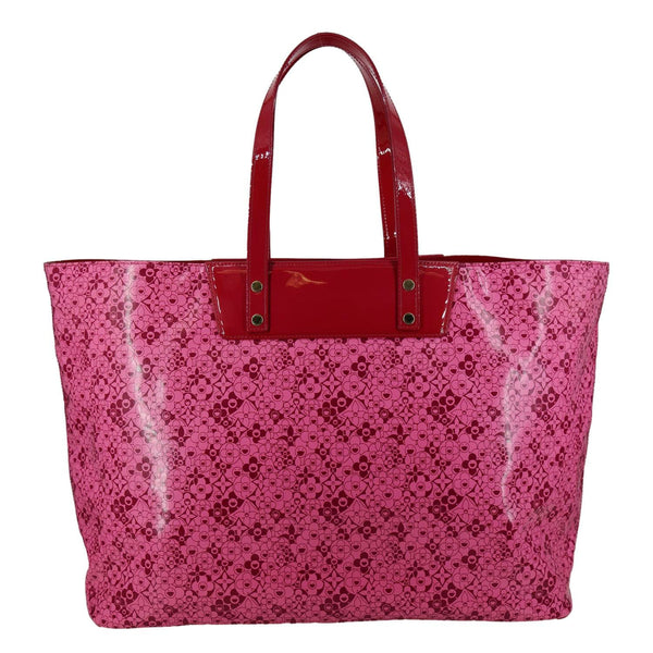LOUIS VUITTON Cosmic Blossom GM Shiny Leather Tote Bag Pink