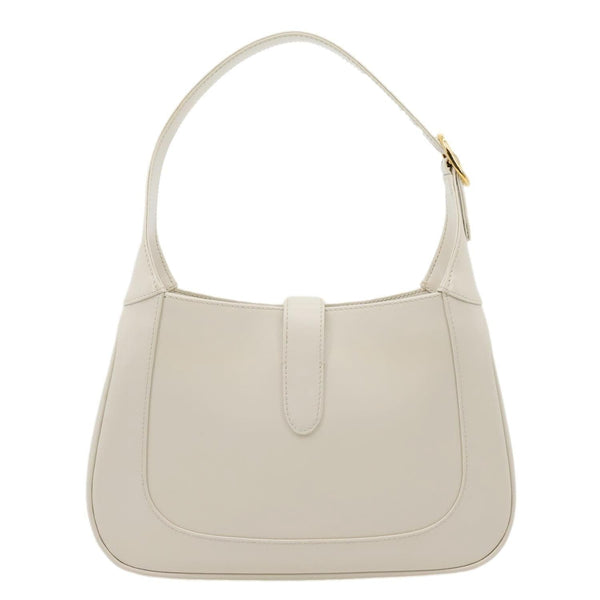 GUCCI Jackie 1961 Small Leather Shoulder Bag Off White 636709