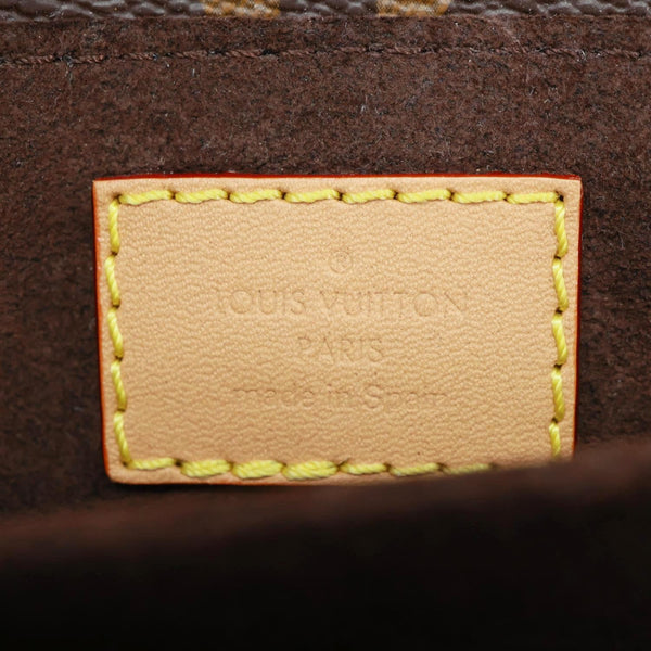 LOUIS VUITTON Metis Pochette Micro Monogram Canvas Clutch Bag Brown