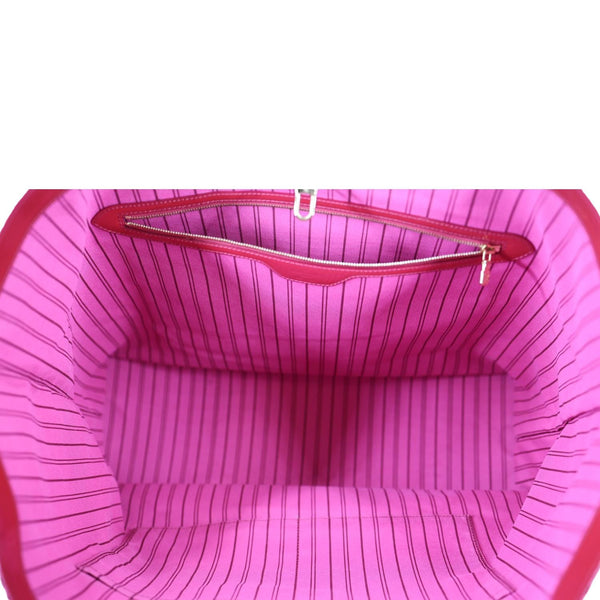 LOUIS VUITTON Cosmic Blossom GM Shiny Leather Tote Bag Pink