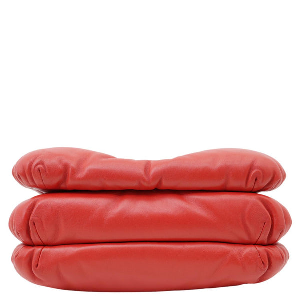 LOEWE Goya Small Puffer Lambskin Leather Shoulder Bag Bag Red