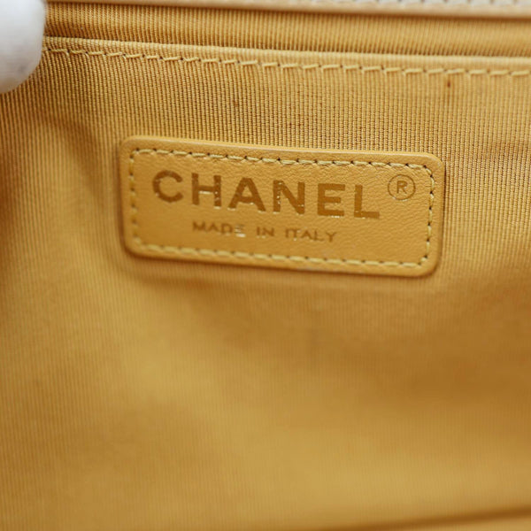 CHANEL Boy Flap Old Medium Quilted Leather Crossbody Bag Gold