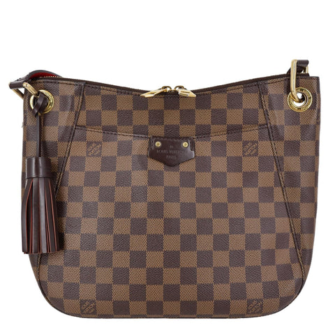 LOUIS VUITTON South Bank Besace Damier Ebene Crossbody Bag Brown