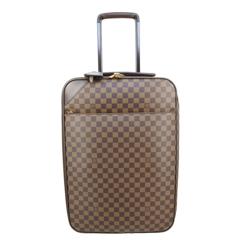 LOUIS VUITTON Pegase 55 Business Luggage Damier Ebene Travel Bag Brown