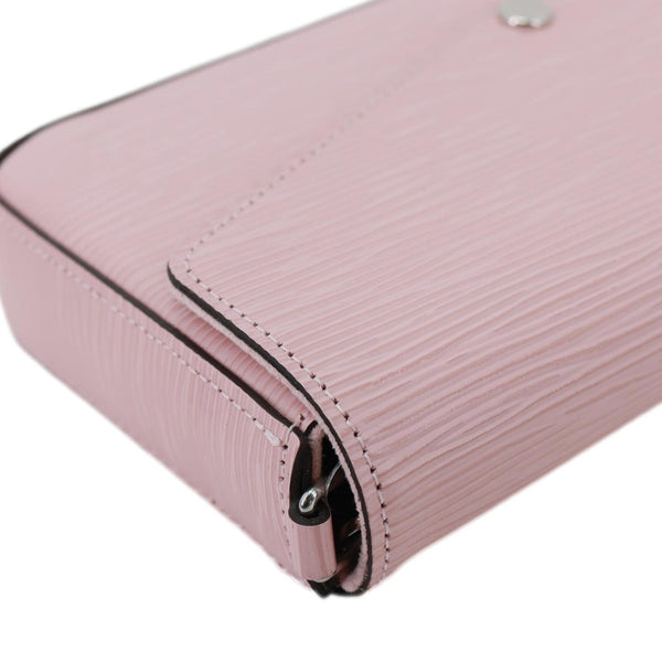 LOUIS VUITTON Felicie Pochette Epi Leather Crossbody Bag Pink