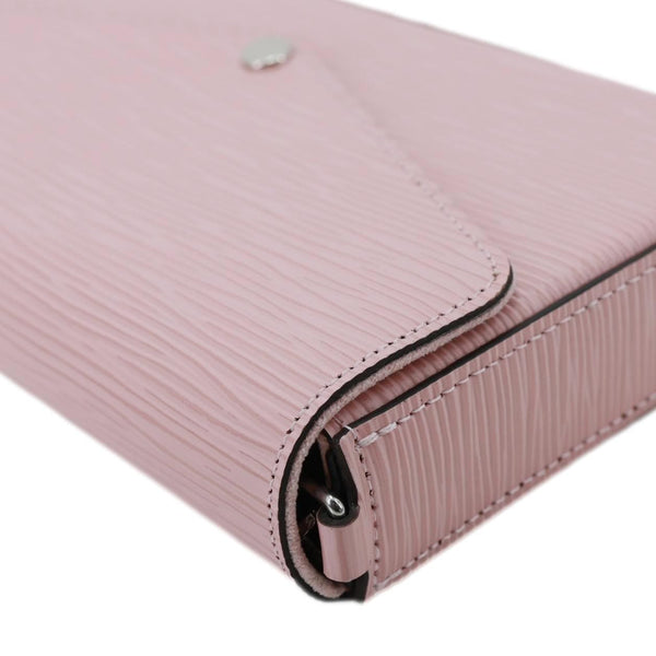 LOUIS VUITTON Felicie Pochette Epi Leather Crossbody Bag Pink