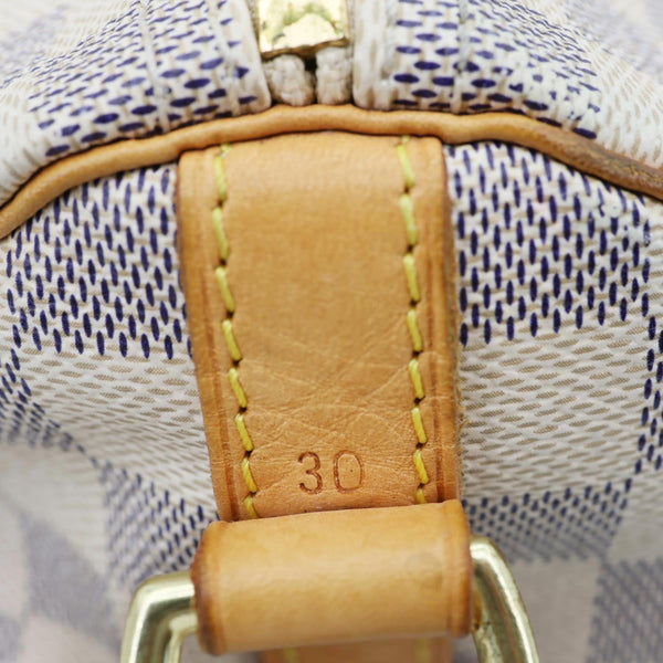 LOUIS VUITTON Speedy 30 Damier Azur Shoulder Bag White