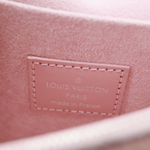 LOUIS VUITTON Felicie Pochette Epi Leather Crossbody Bag Pink