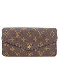 LOUIS VUITTON Sarah Monogram Canvas Wallet Red