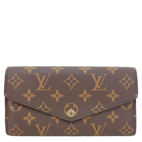 LOUIS VUITTON Sarah Monogram Canvas Wallet Red