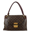 LOUIS VUITTON Olympe Monogram Canvas Satchel Shoulder Bag Bordeaux
