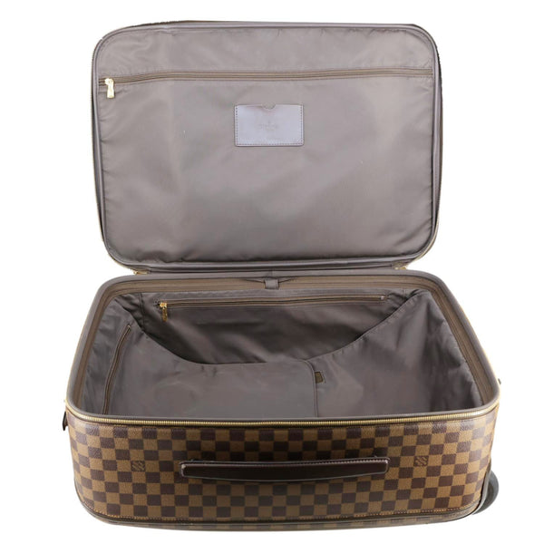 LOUIS VUITTON Pegase 55 Business Luggage Damier Ebene Travel Bag Brown
