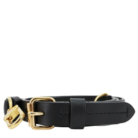 LOUIS VUITTON Adjustable Leather Shoulder Strap Black