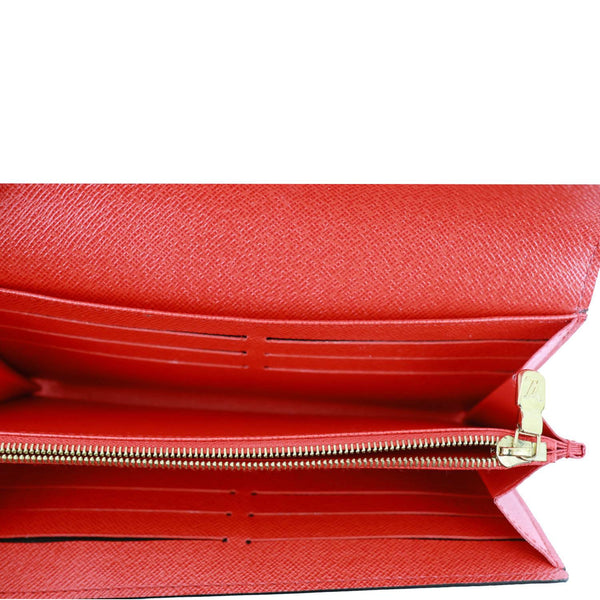 LOUIS VUITTON Sarah Monogram Canvas Wallet Red