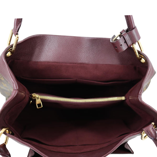 LOUIS VUITTON Olympe Monogram Canvas Satchel Shoulder Bag Bordeaux