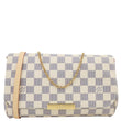 LOUIS VUITTON Favorite MM Damier Azur Crossbody Bag White