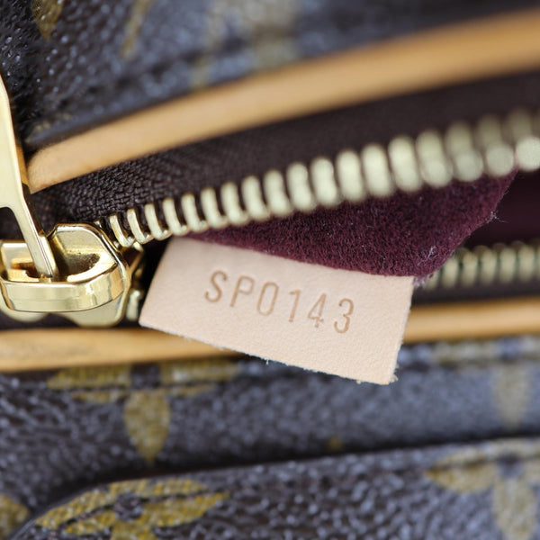 LOUIS VUITTON Olympe Monogram Canvas Satchel Shoulder Bag Bordeaux