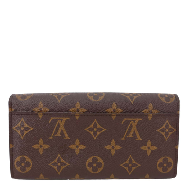 LOUIS VUITTON Sarah Monogram Canvas Wallet Brown