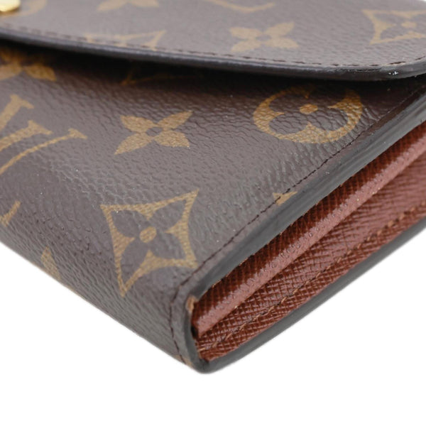 LOUIS VUITTON Sarah Monogram Canvas Wallet Brown