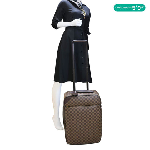 LOUIS VUITTON Pegase 55 Business Luggage Damier Ebene Travel Bag Brown