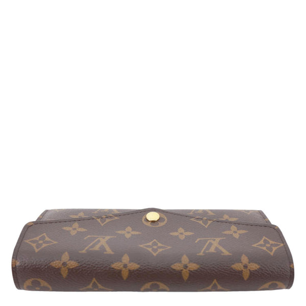 LOUIS VUITTON Sarah Monogram Canvas Wallet Brown