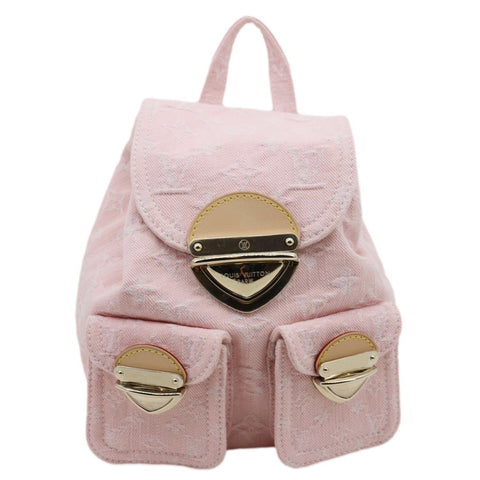 LOUIS VUITTON Venice Monogram Denim Backpack Washed Pink
