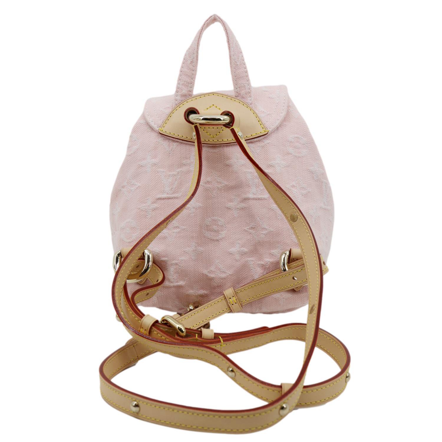 LOUIS VUITTON Venice Monogram Denim Backpack Washed Pink LOUIS VUITTON Venice Monogram Denim Backpack Washed Pink