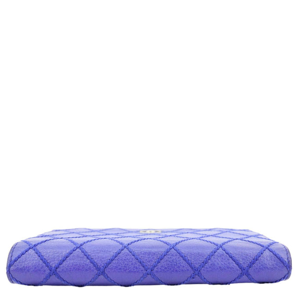 CHANEL Fancy CC Quilted Calfskin Leather Wallet On Chain Bag Royal Blue