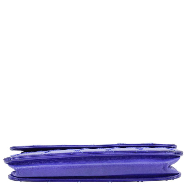 CHANEL Fancy CC Quilted Calfskin Leather Wallet On Chain Bag Royal Blue