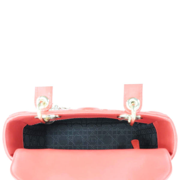 CHRISTIAN DIOR Lady Dior My ABCDior Small Cannage Leather Shoulder Bag Red