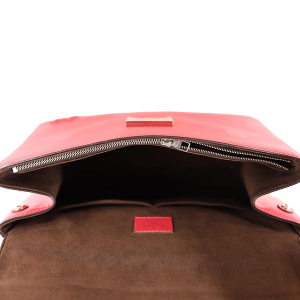 LOUIS VUITTON Cluny MM Epi Leather Top Handle Crossbody Bag Red