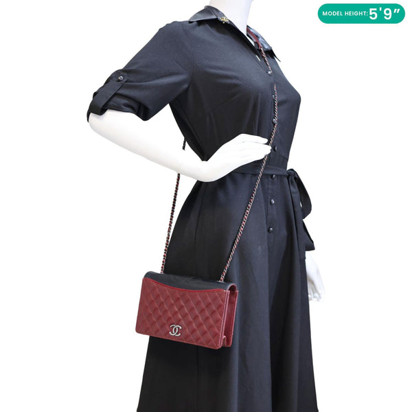 Chanel Ballerine Flap Bag Burgundy