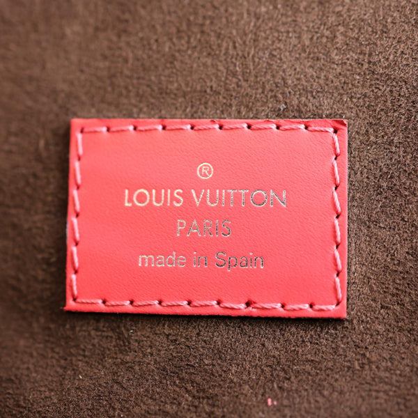 LOUIS VUITTON Cluny MM Epi Leather Top Handle Crossbody Bag Red