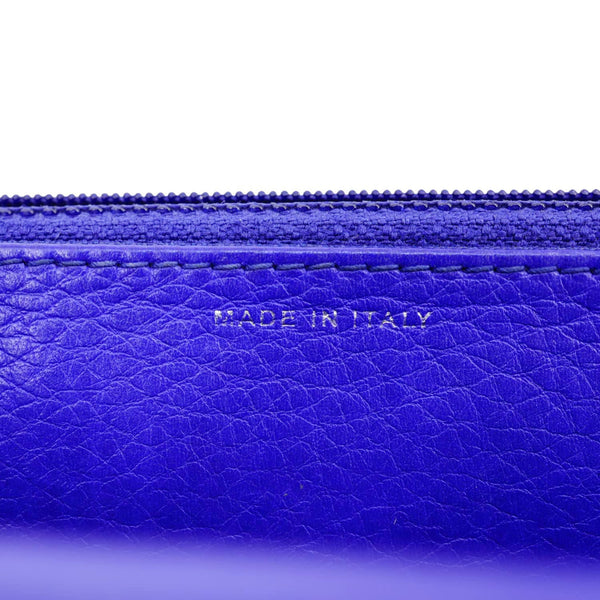 CHANEL Fancy CC Quilted Calfskin Leather Wallet On Chain Bag Royal Blue