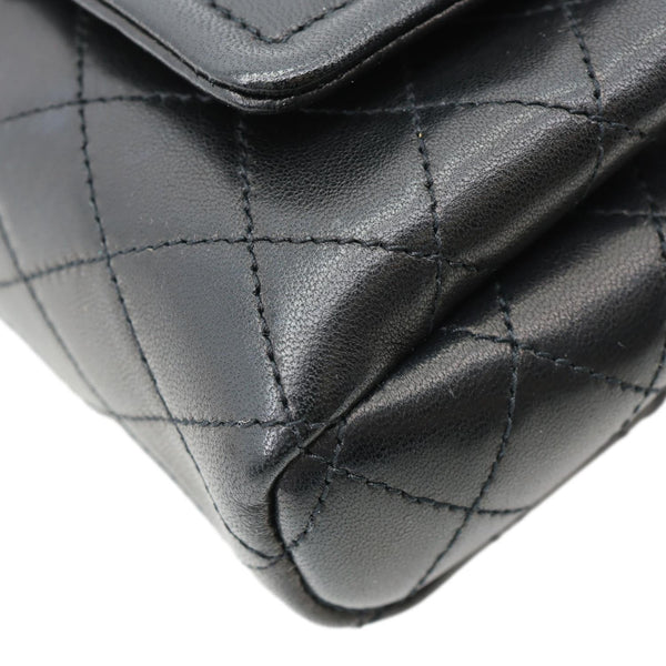 YVES SAINT LAURENT Monogram Nolita Mini Lambskin Leather Shoulder Bag Black
