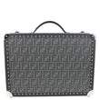 FENDI FF Logo Medium Zucca Canvas Rigid Suitcase Grey