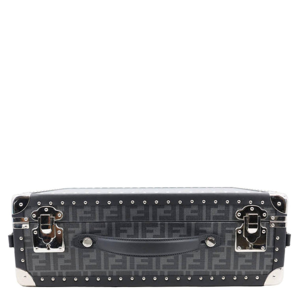 FENDI FF Logo Medium Zucca Canvas Rigid Suitcase Grey