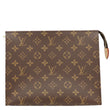 LOUIS VUITTON Toiletry Pouch 26 Monogram Canvas Clutch Brown
