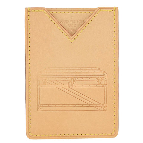 LOUIS VUITTON Voyages Vachetta Leather Card Holder Tan