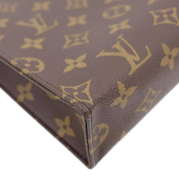 LOUIS VUITTON Toiletry Pouch 26 Monogram Canvas Clutch Brown