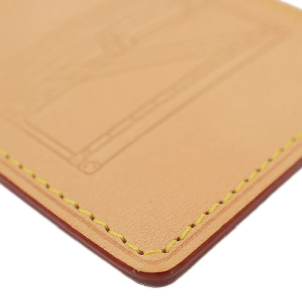 LOUIS VUITTON Voyages Vachetta Leather Card Holder Tan