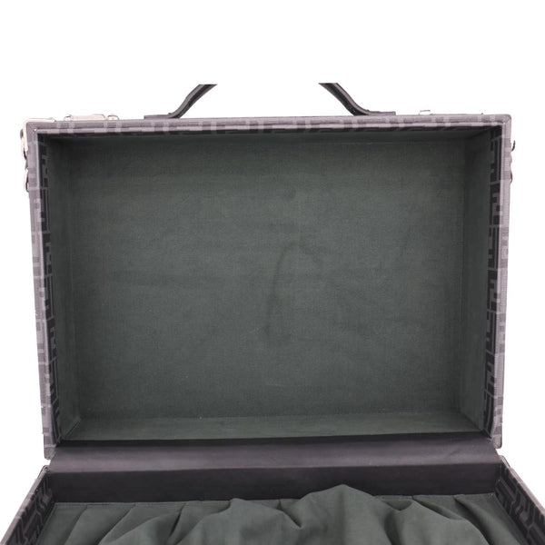 FENDI FF Logo Medium Zucca Canvas Rigid Suitcase Grey
