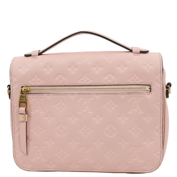 LOUIS VUITTON Metis Pochette Monogram Empreinte Leather Crossbody Bag Pink